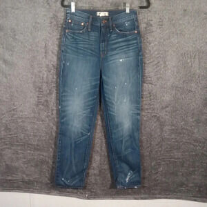 Madewell classic straight Jean distressed size 26 women